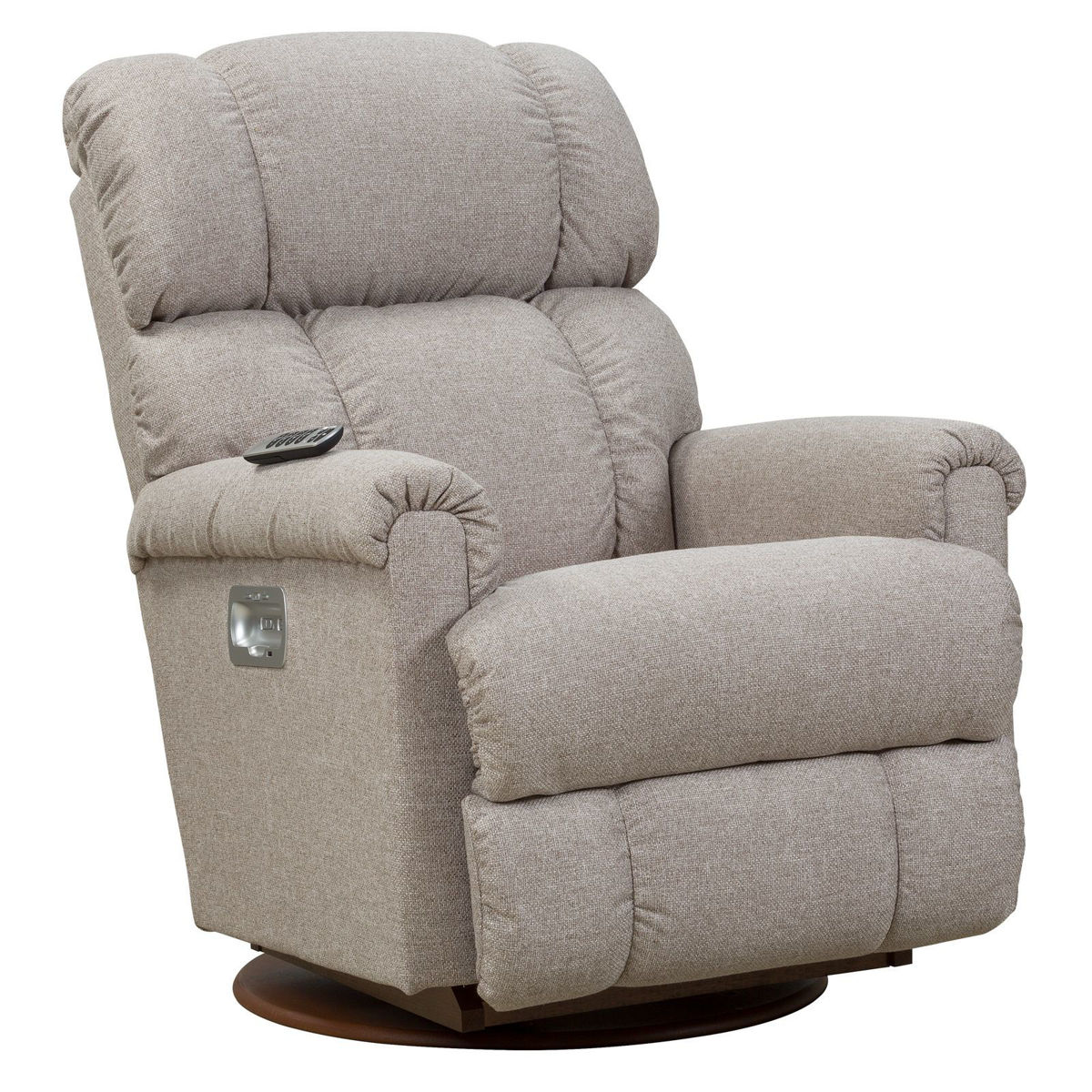 Picture of Pinnacle Wicker Power Swivel Recliner with Headrest & Lumbar