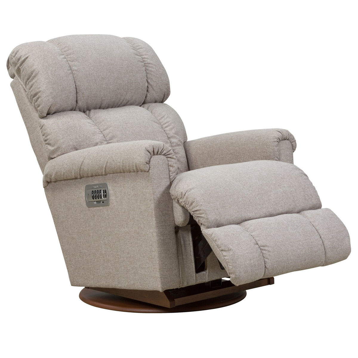 Picture of Pinnacle Wicker Power Swivel Recliner with Headrest & Lumbar