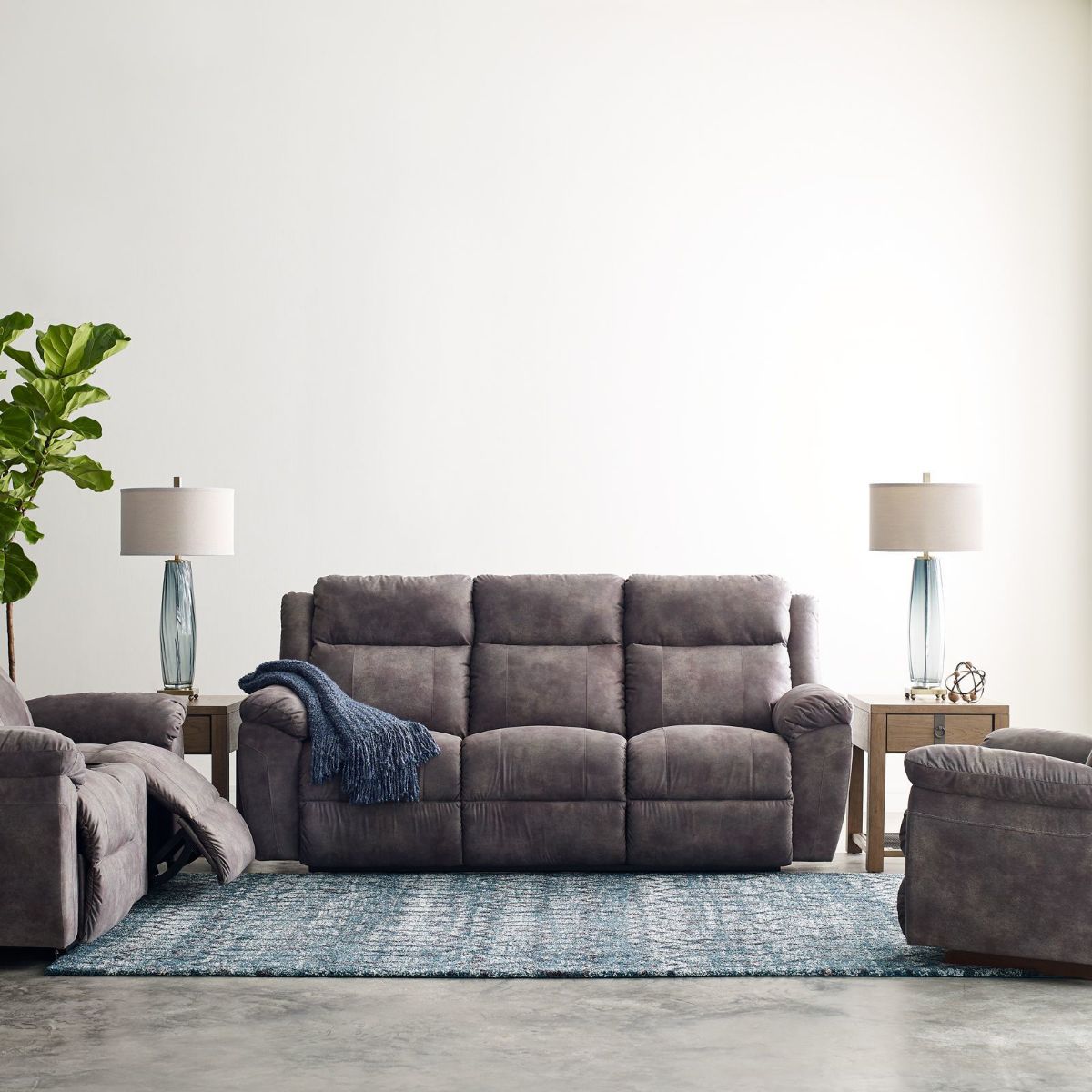 Picture of Joel Smoke Recliner Sofa
