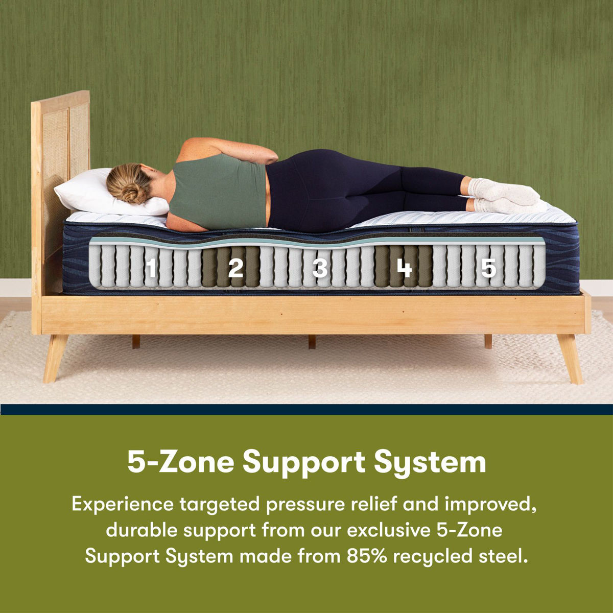 Picture of Twin iComfortECO™️ Q15GL Hybrid Plush Mattress Set
