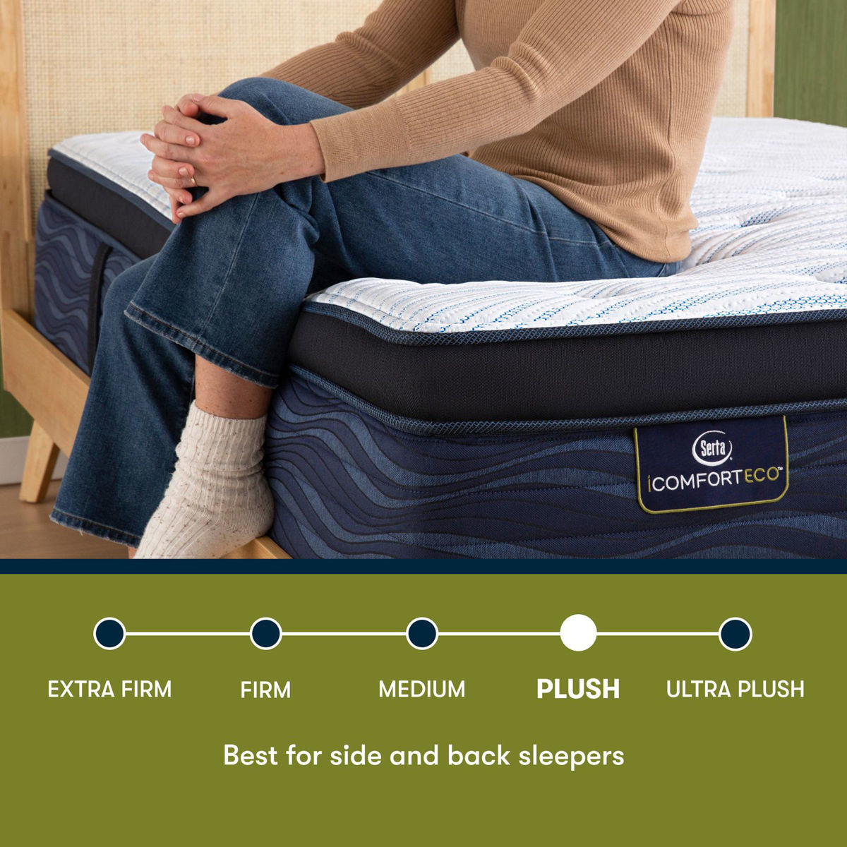 Picture of iComfortECO™️ Q20GL Plush Hybrid Pillow Top Mattress Set