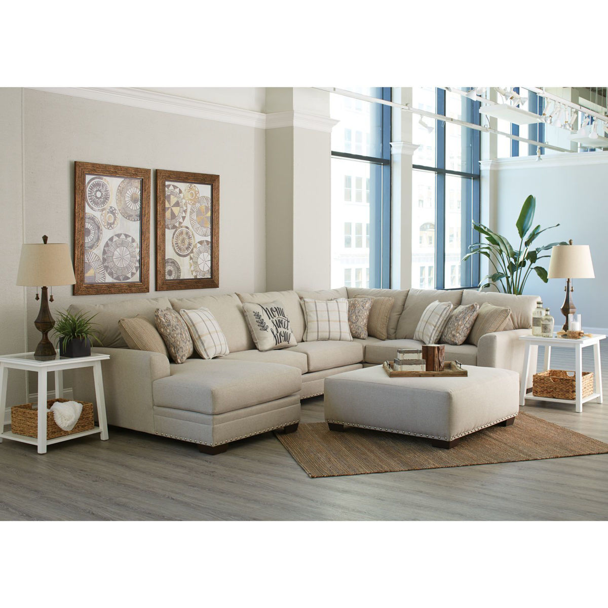 Picture of Middleton Cement 3-Piece Reverse Sectional