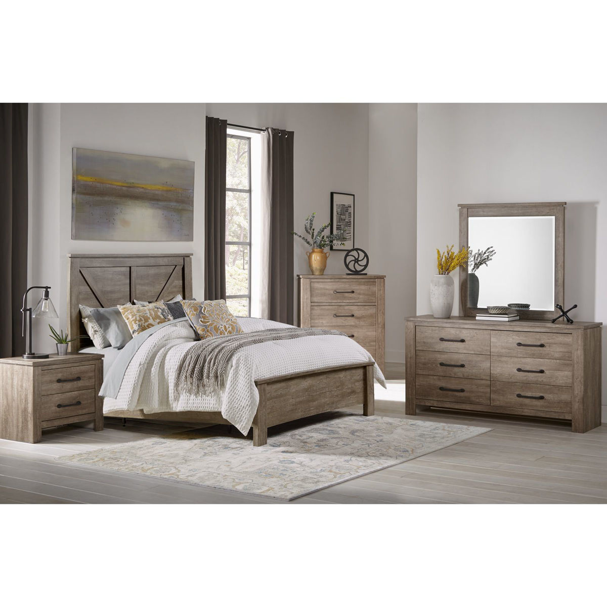 Picture of Adorna Colorado Pine Queen Bedroom Set