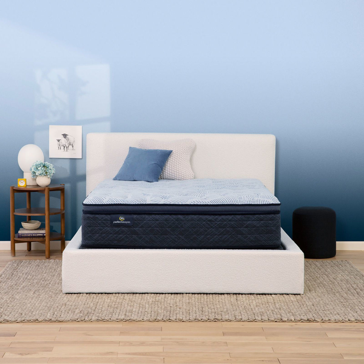 Picture of Twin Barbosa Sky Plush Pillow Top Mattress