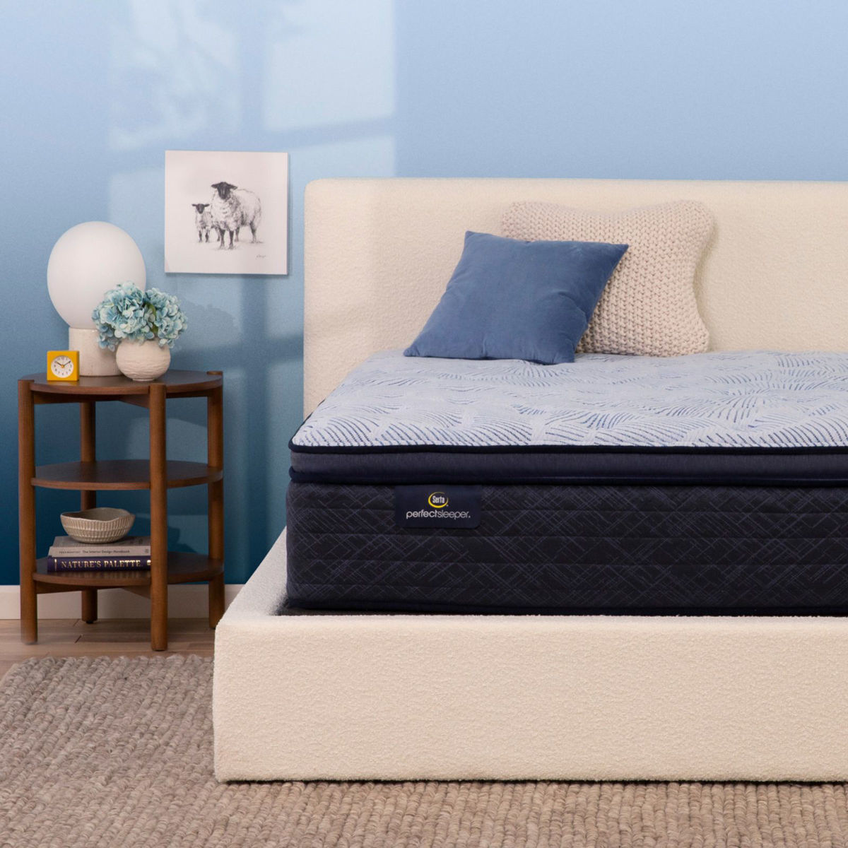 Picture of Full Barbosa Sky Plush Pillow Top Mattress