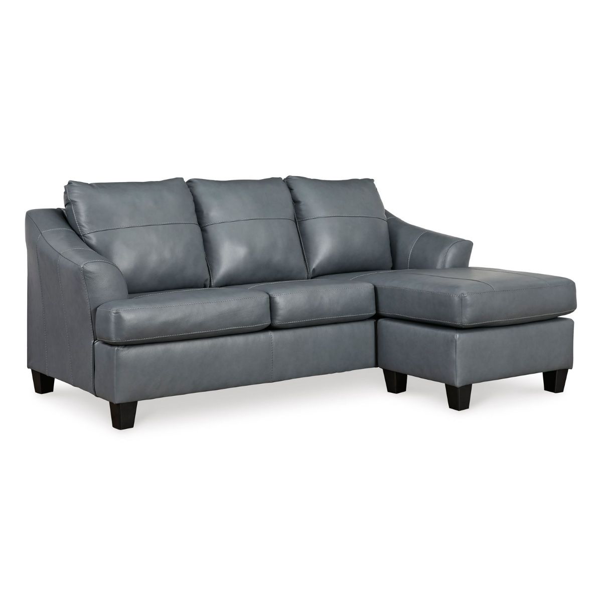 Picture of Genoa Steel Leather Sofa Chaise