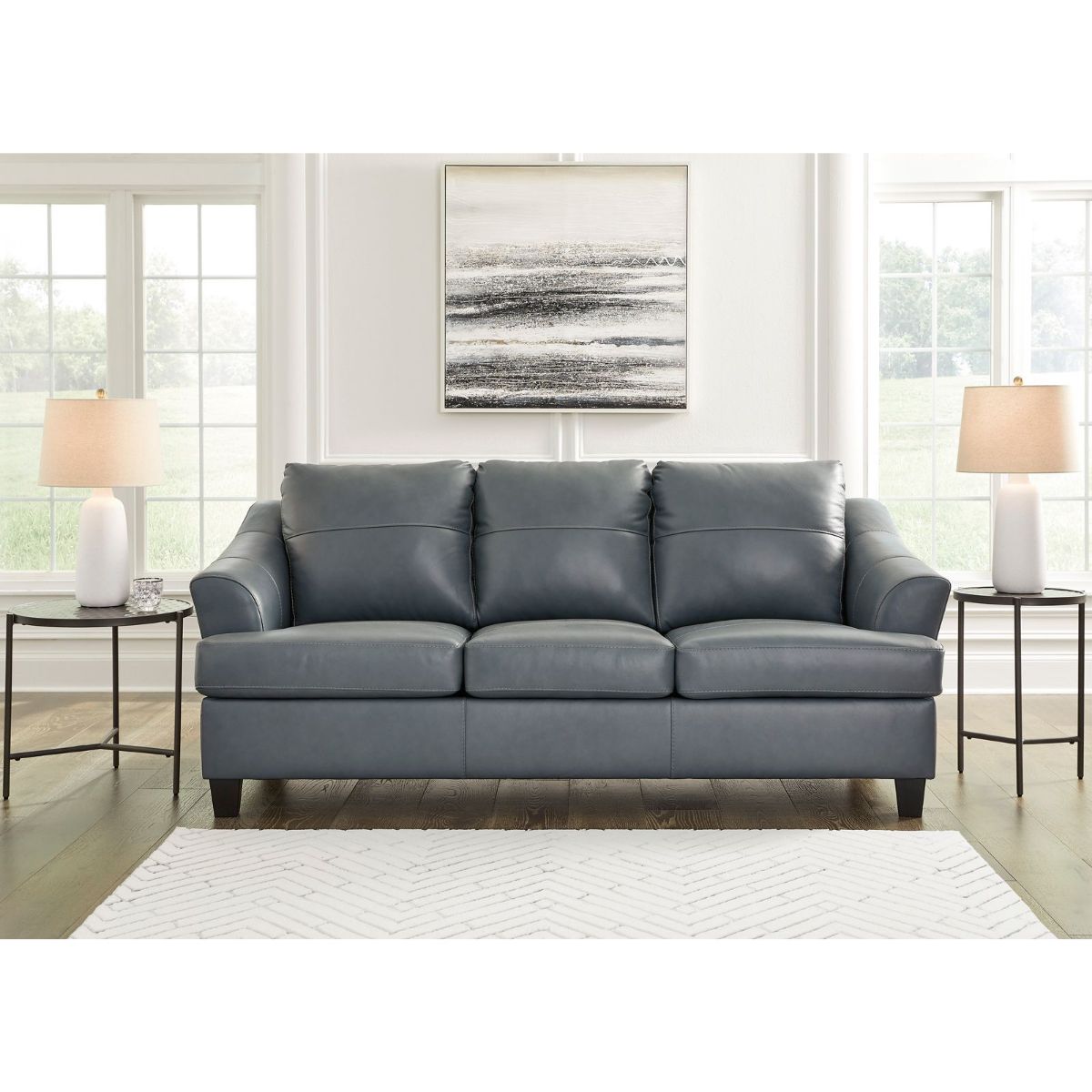 Picture of Genoa Steel Leather Sofa