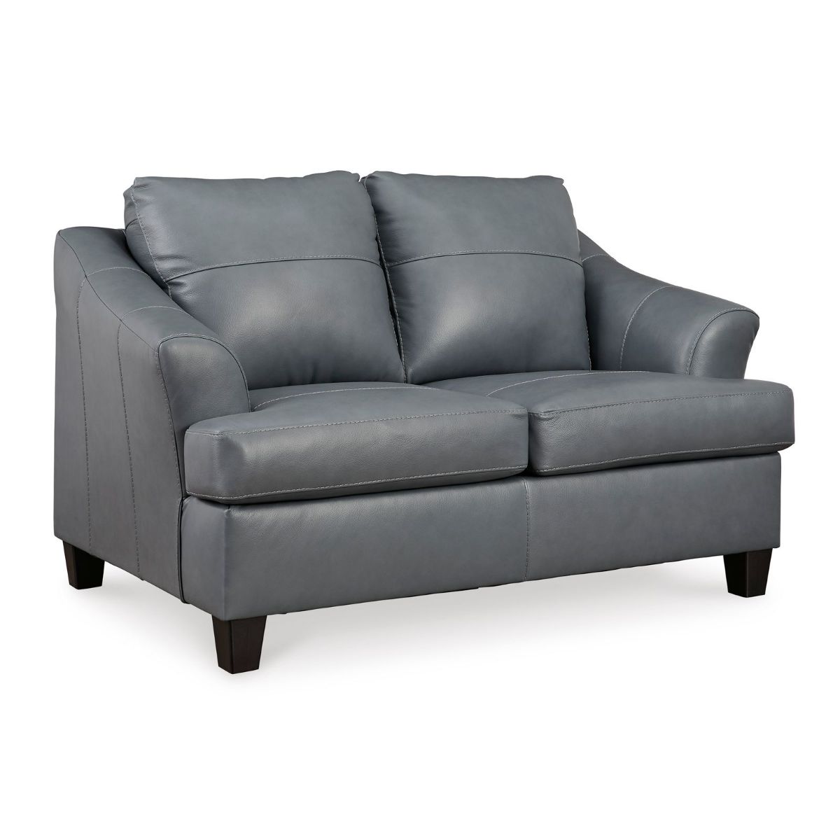 Picture of Genoa Steel Leather Loveseat