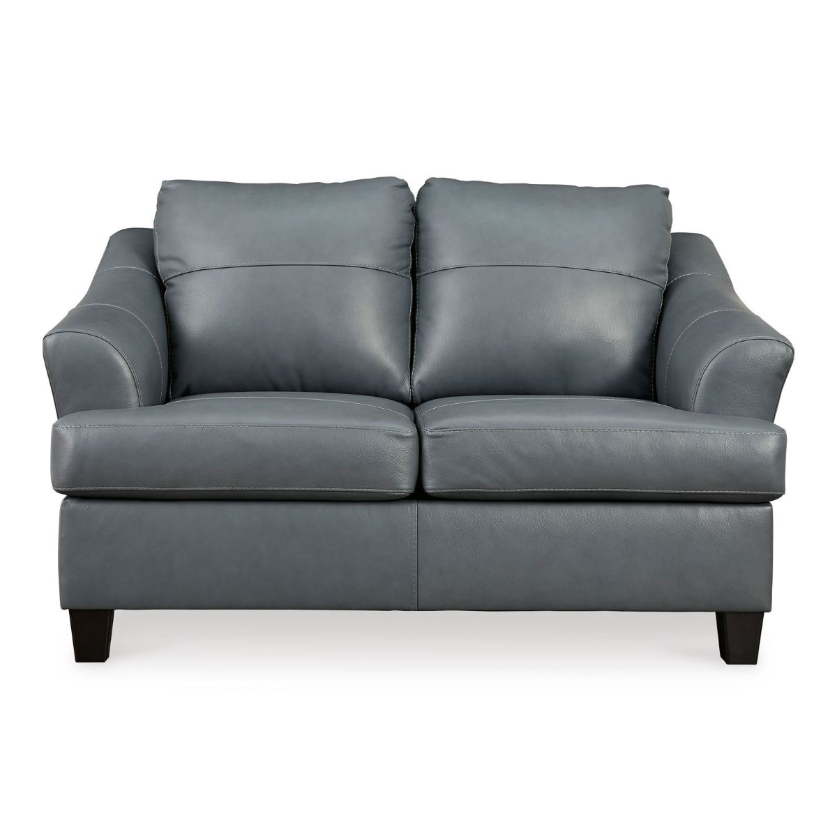 Picture of Genoa Steel Leather Loveseat
