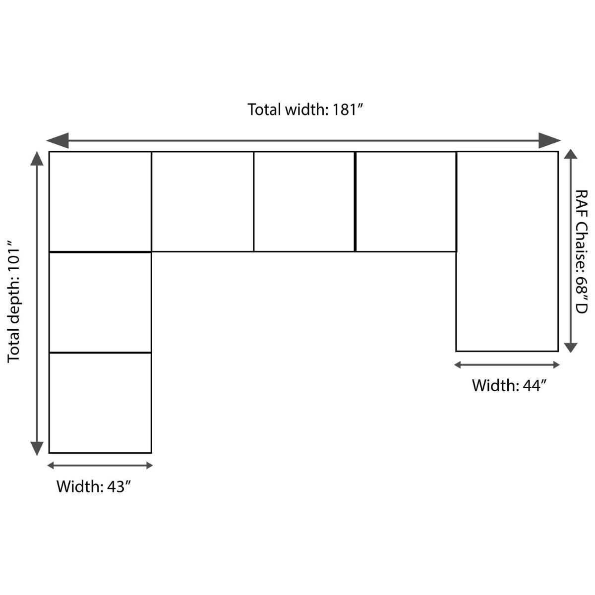 Picture of Glacier 3-Piece Sectional