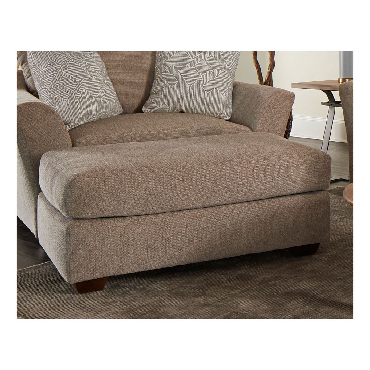 Picture of Magnolia Pewter Ottoman