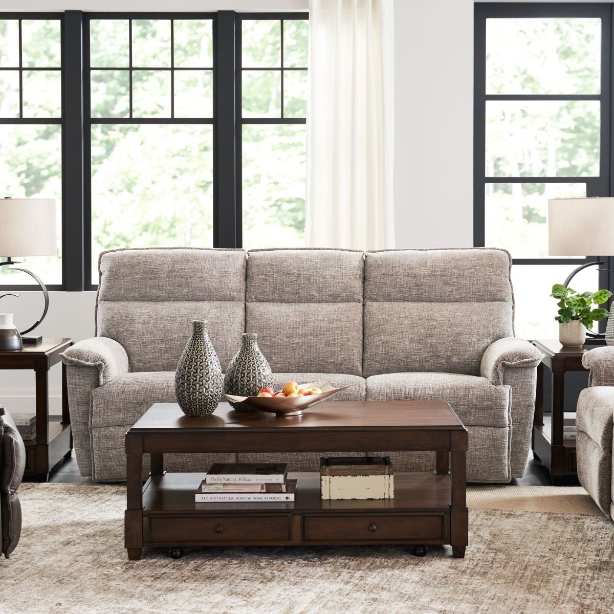 Picture of Jay Muslin Recliner Sofa