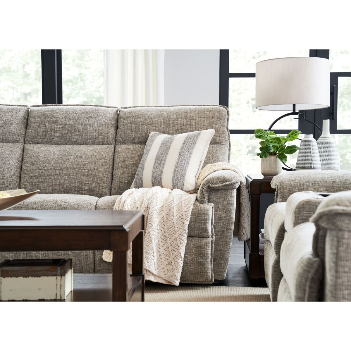 Picture of Jay Muslin Recliner Sofa