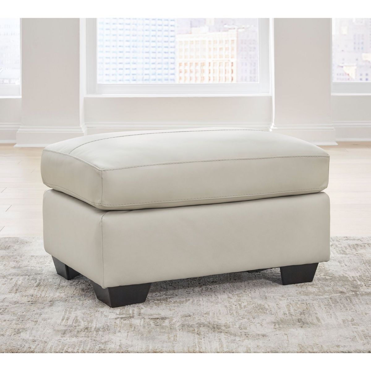 Picture of Belziani Coconut Leather Ottoman