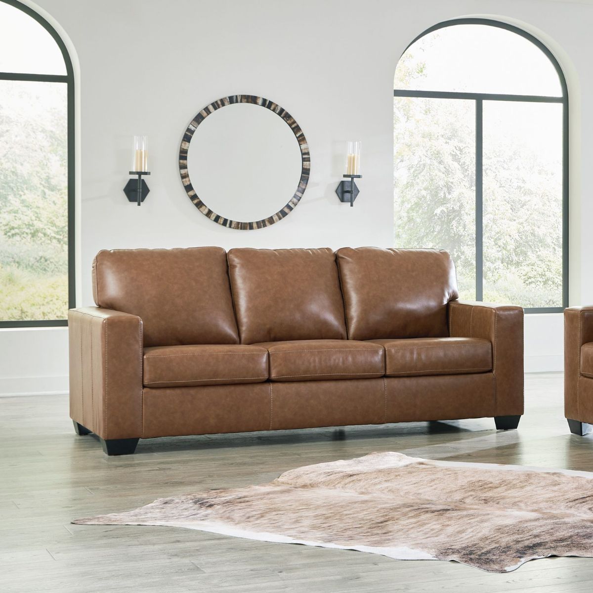 Picture of Bolsena Camel Leather Sofa