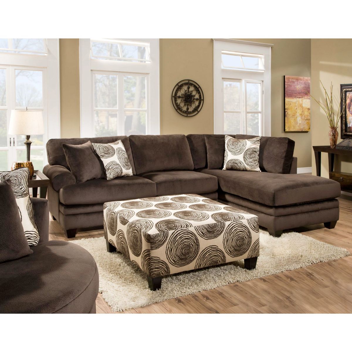 Picture of Groovy Chocolate 2-Piece Sectional