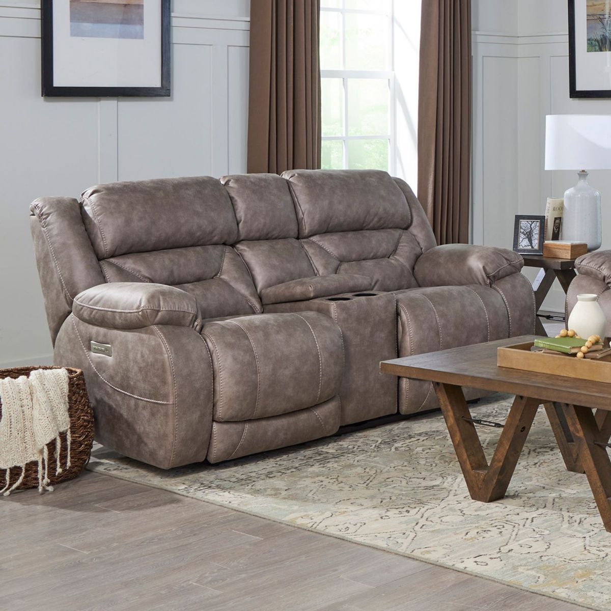 Picture of Skywalker Fog Power Recliner Loveseat
