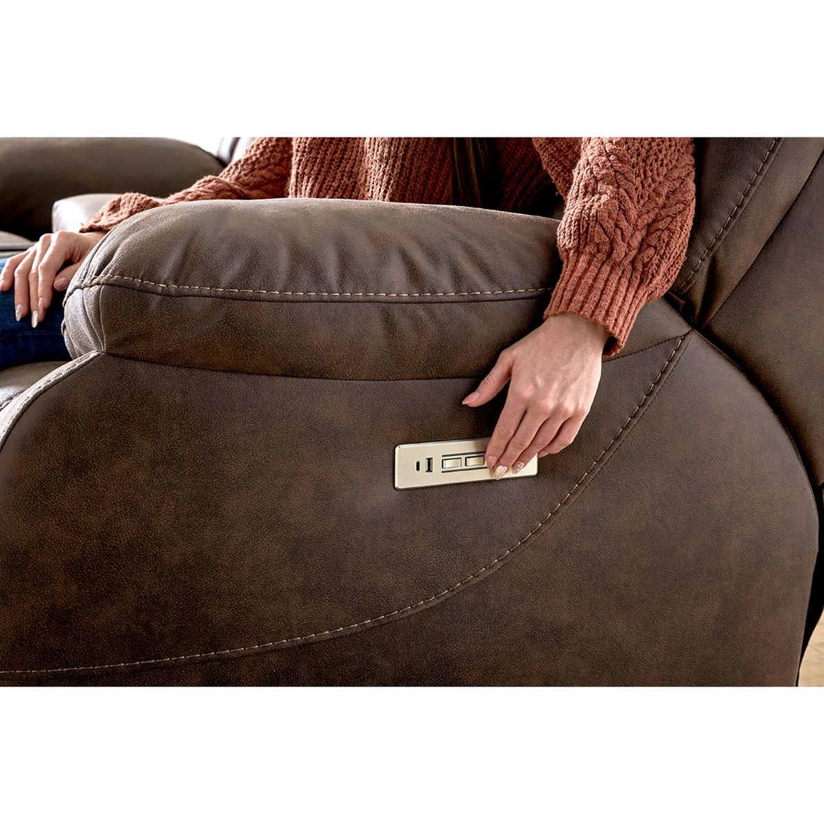 Picture of Skywalker Chocolate Power Recliner Sofa