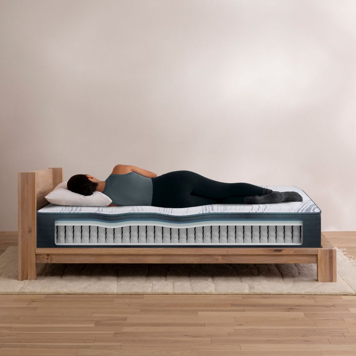 Picture of Driftwood Bay Firm Hybrid Twin Mattress Set