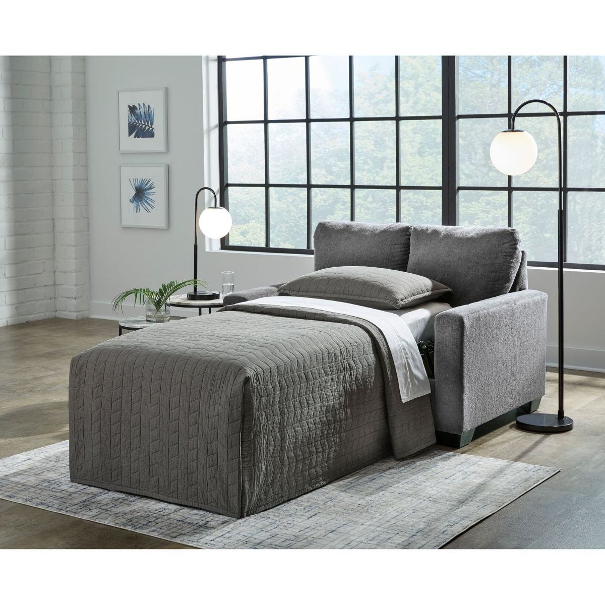 Picture of Rannis Pewter Twin Sleeper Sofa