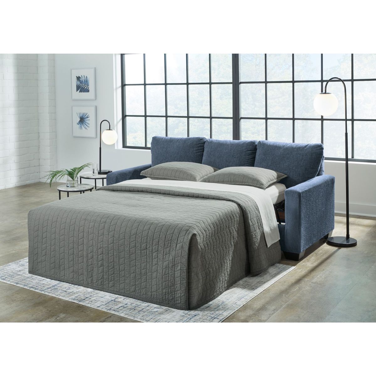 Picture of Rannis Navy Queen Sleeper Sofa