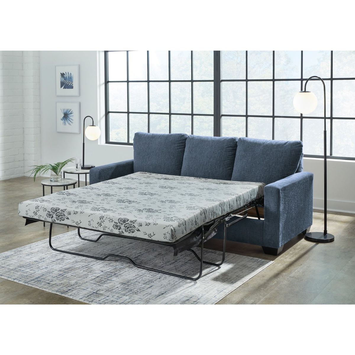 Picture of Rannis Navy Queen Sleeper Sofa