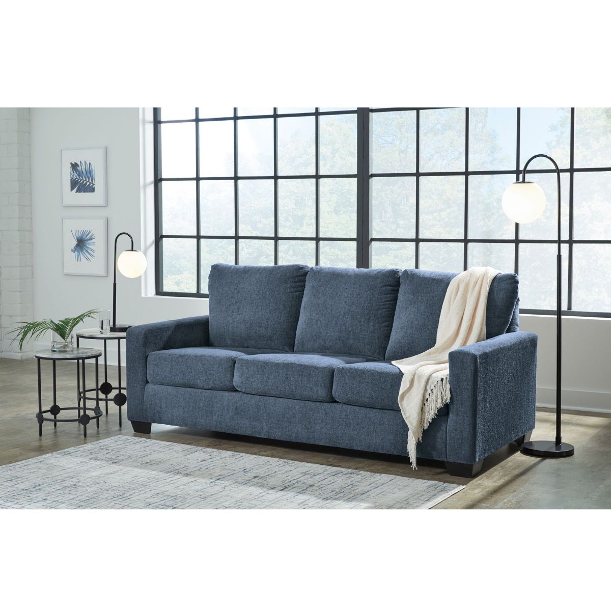 Picture of Rannis Navy Queen Sleeper Sofa