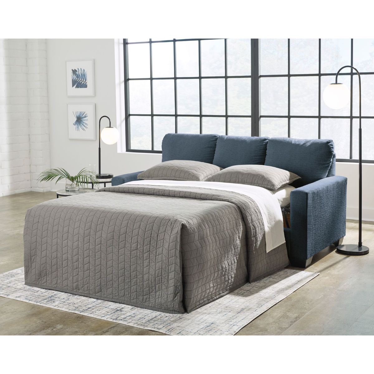 Picture of Rannis Navy Full Sleeper Sofa