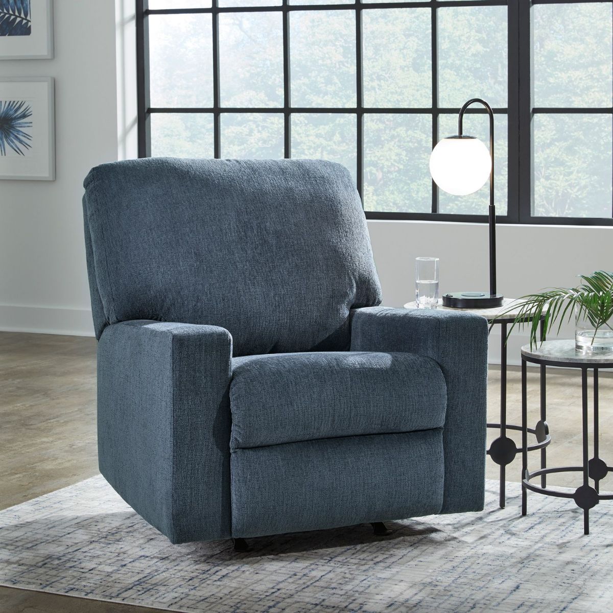 Picture of Rannis Navy Rocker Recliner