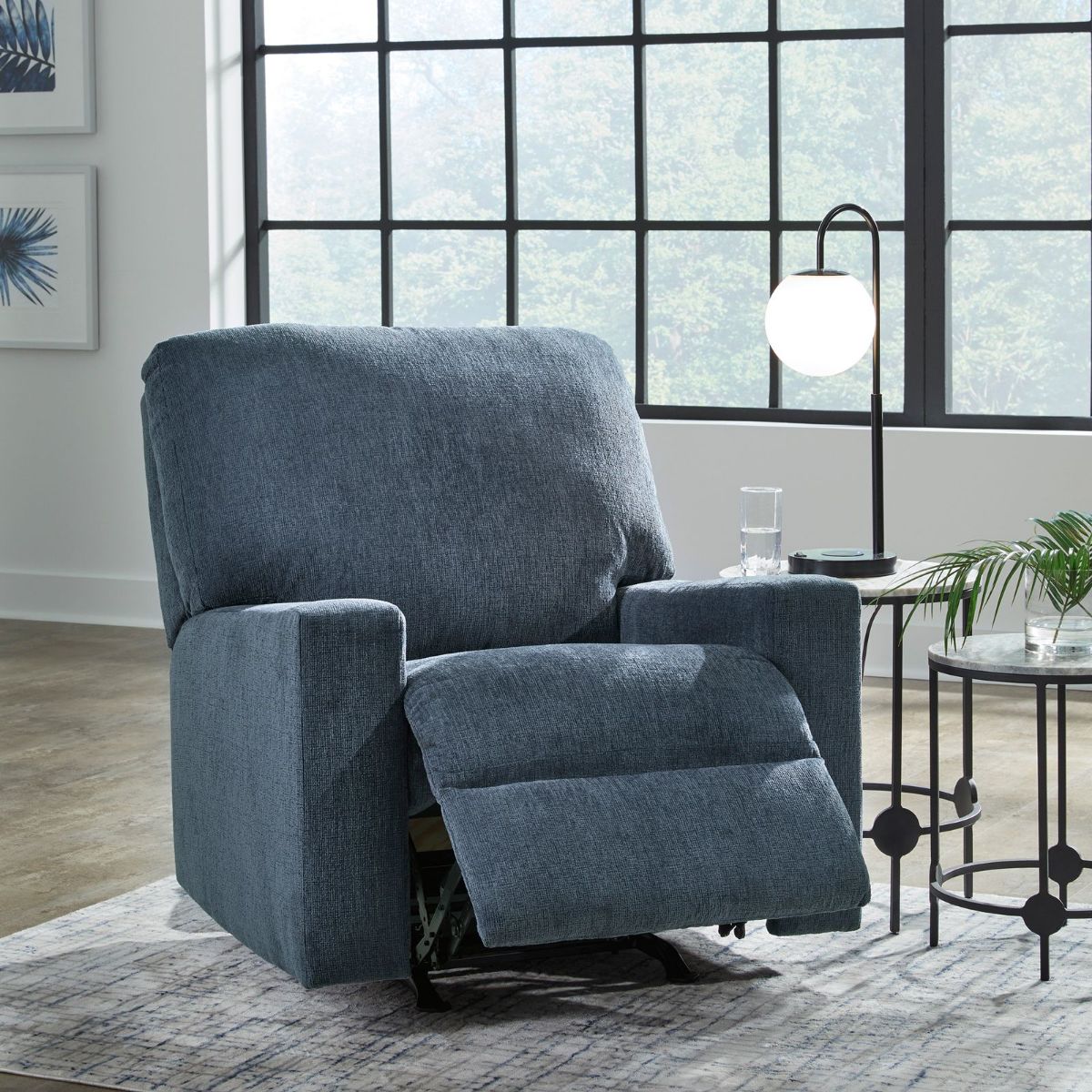 Picture of Rannis Navy Rocker Recliner