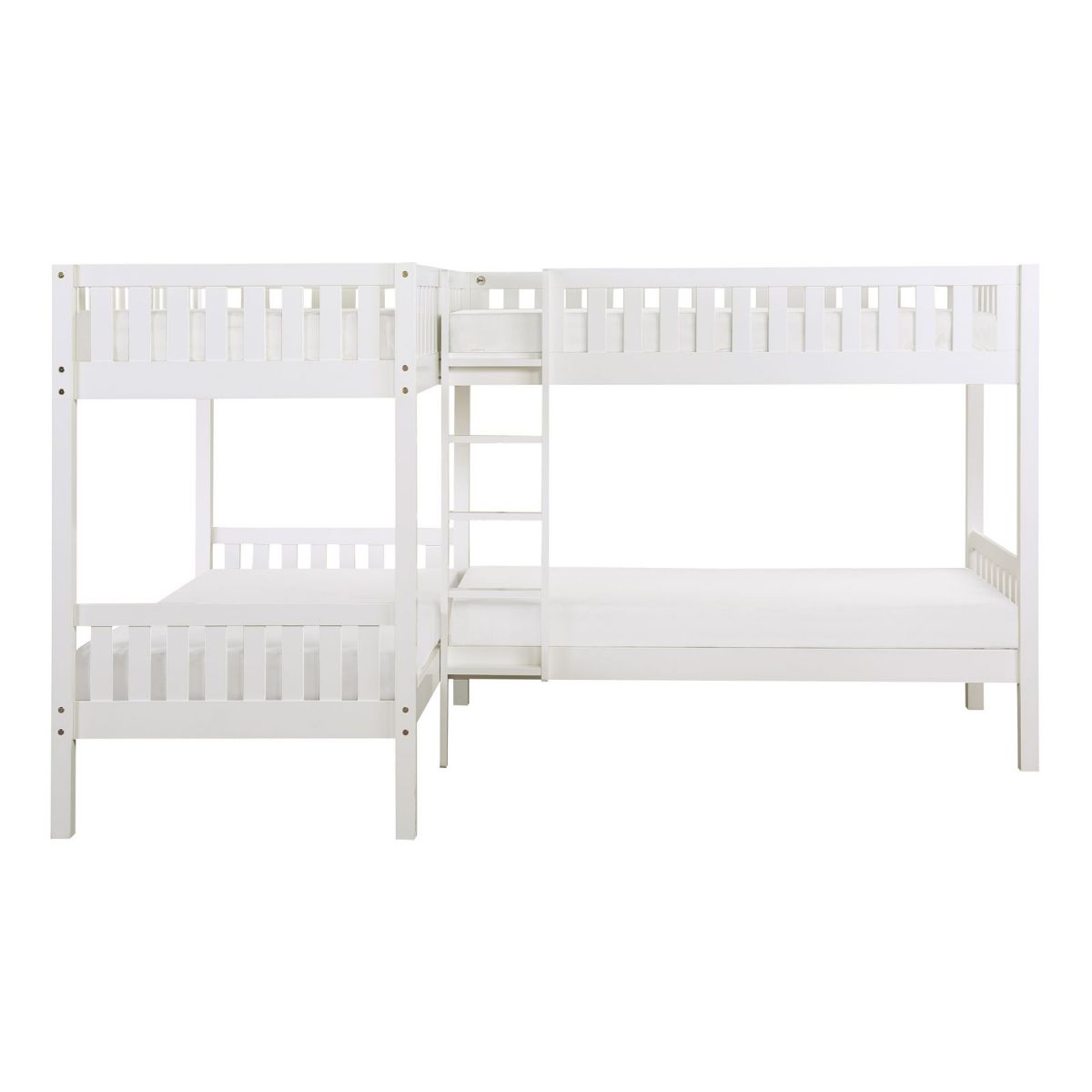 Picture of Galen White Corner Bunkbed Set