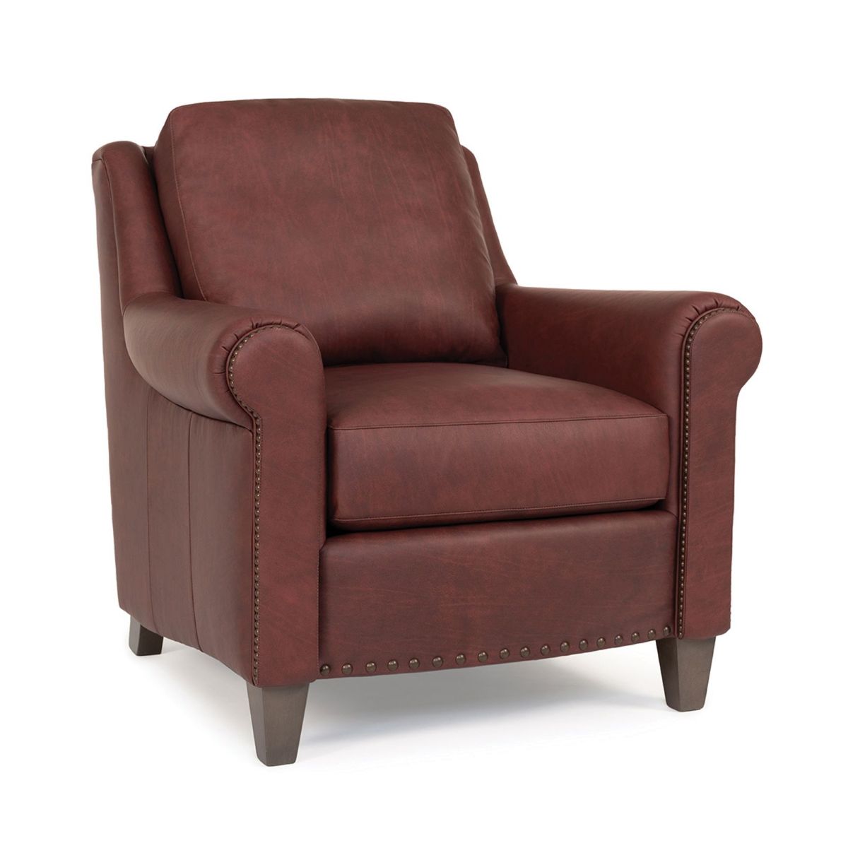 Picture of Burgundy Leather Chair #268