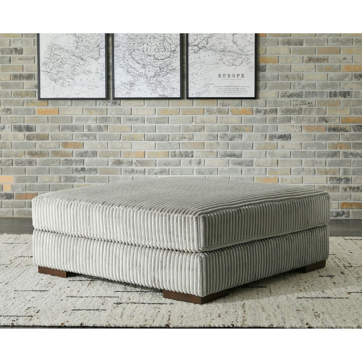 Picture of Lindyn Fog Oversized Ottoman