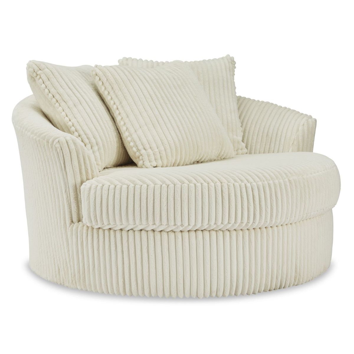 Picture of Lindyn Ivory Oversized Swivel Chair