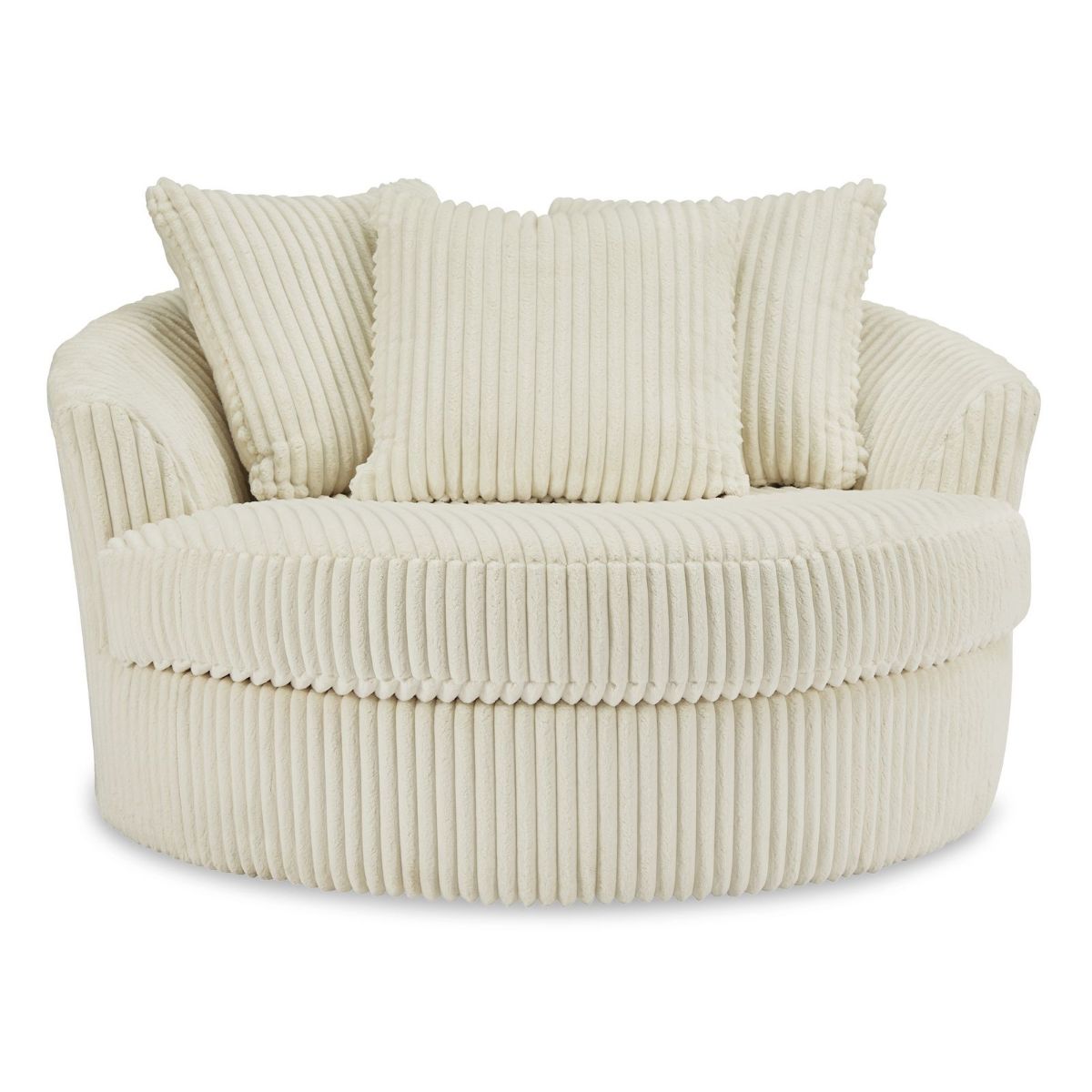 Picture of Lindyn Ivory Oversized Swivel Chair