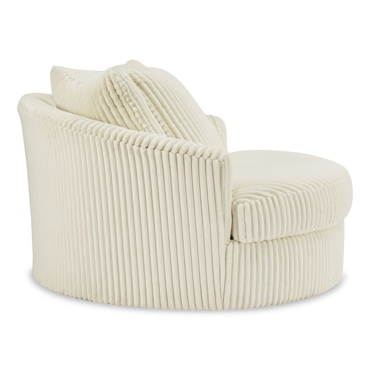 Picture of Lindyn Ivory Oversized Swivel Chair