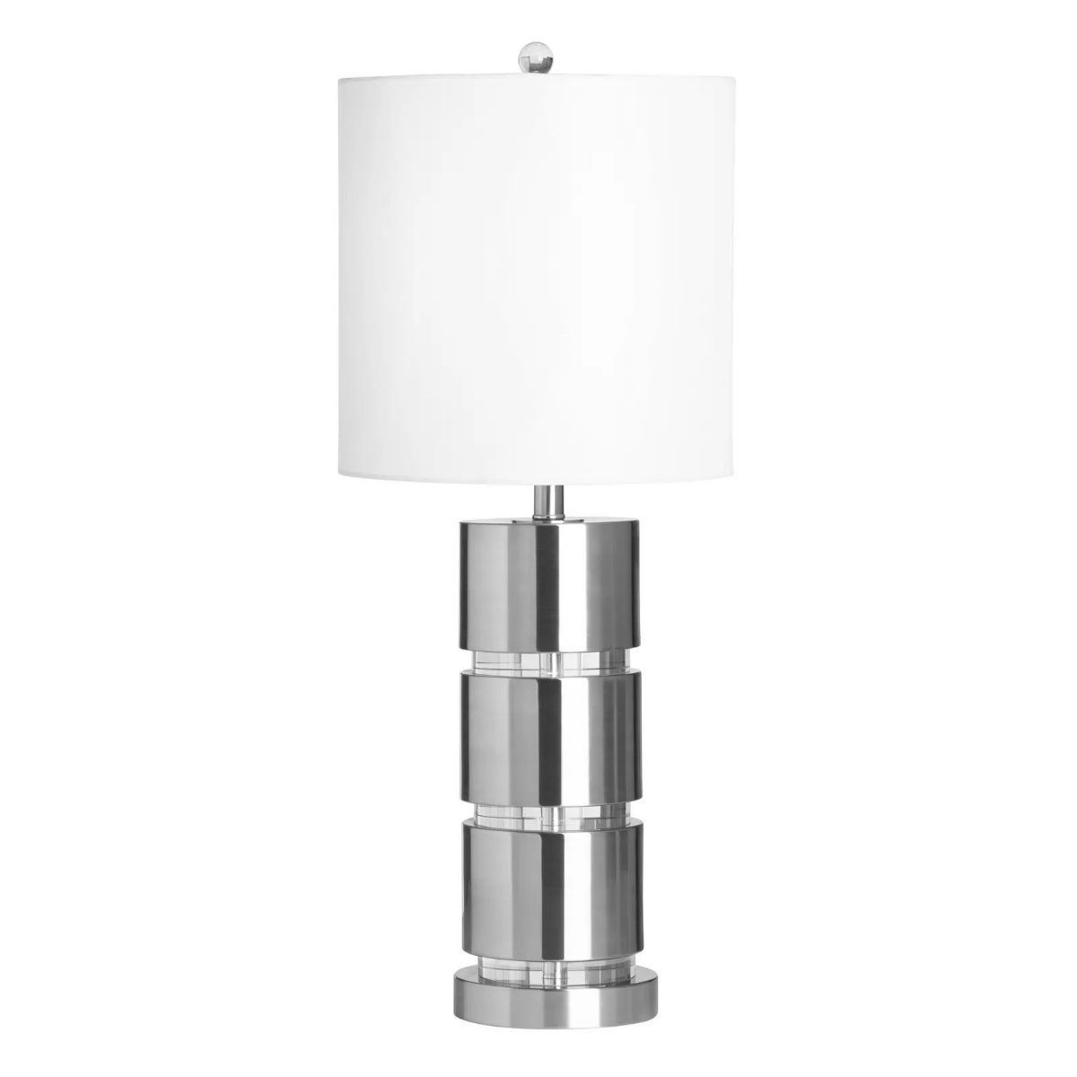 Picture of Casey Silver Table Lamp with Nightlight