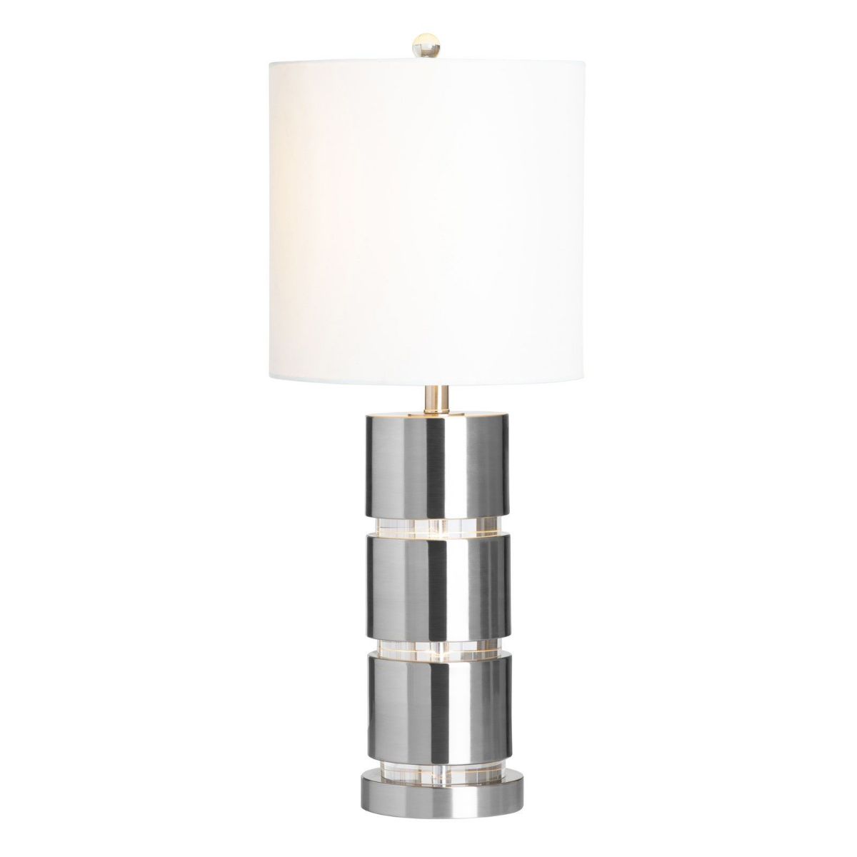 Picture of Casey Silver Table Lamp with Nightlight