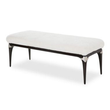 Paris Chic Faux Fur Bench