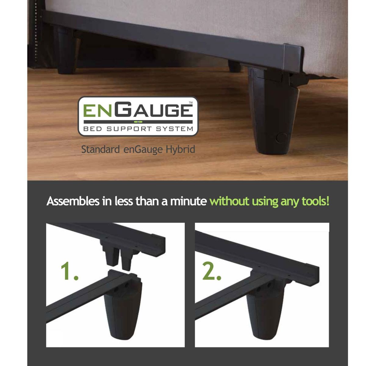 Picture of Queen Gray emBrace Bed Frame
