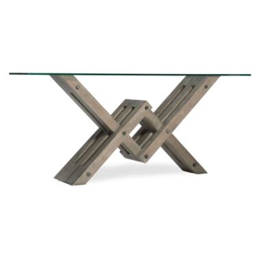 Affinity Glass Top Accent Console