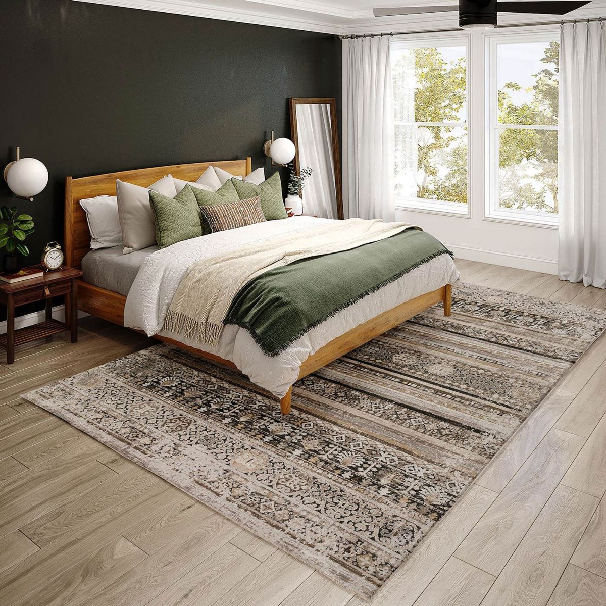 Picture of Antalya Striped Taupe 8’ x 10’ Rug