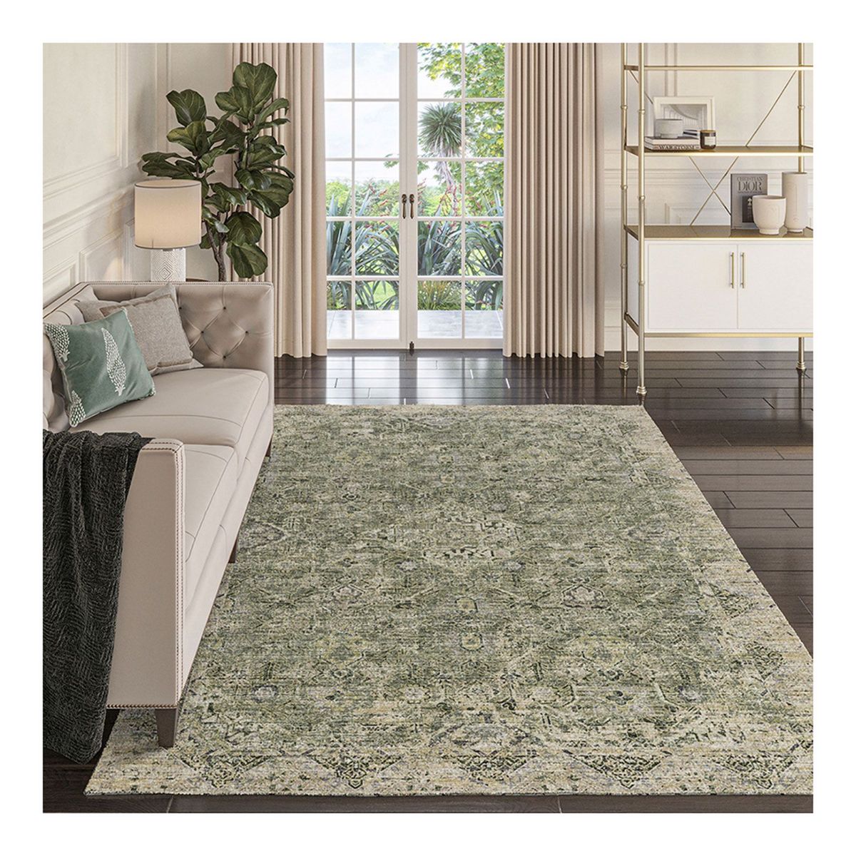 Picture of Tuscany Green 5’ x 8’ Area Rug