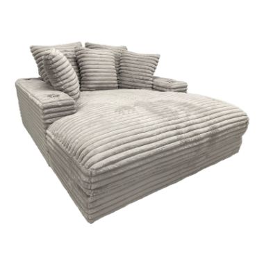 Mink Gray Cuddler Chaise