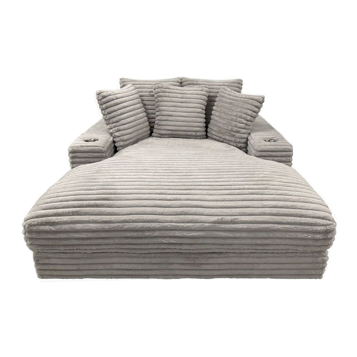 Picture of Mink Gray Cuddler Chaise