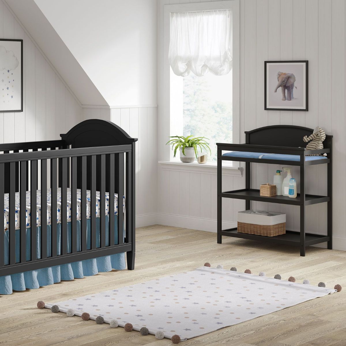 Picture of Harper Black Changing Table and Pad