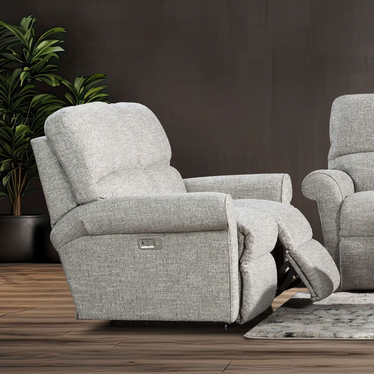 Picture of Robin Steel Power Recliner Loveseat with Headrest