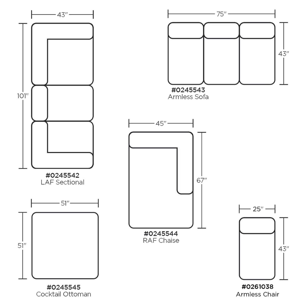 Picture of Mammoth Chocolate 3-Piece Sectional