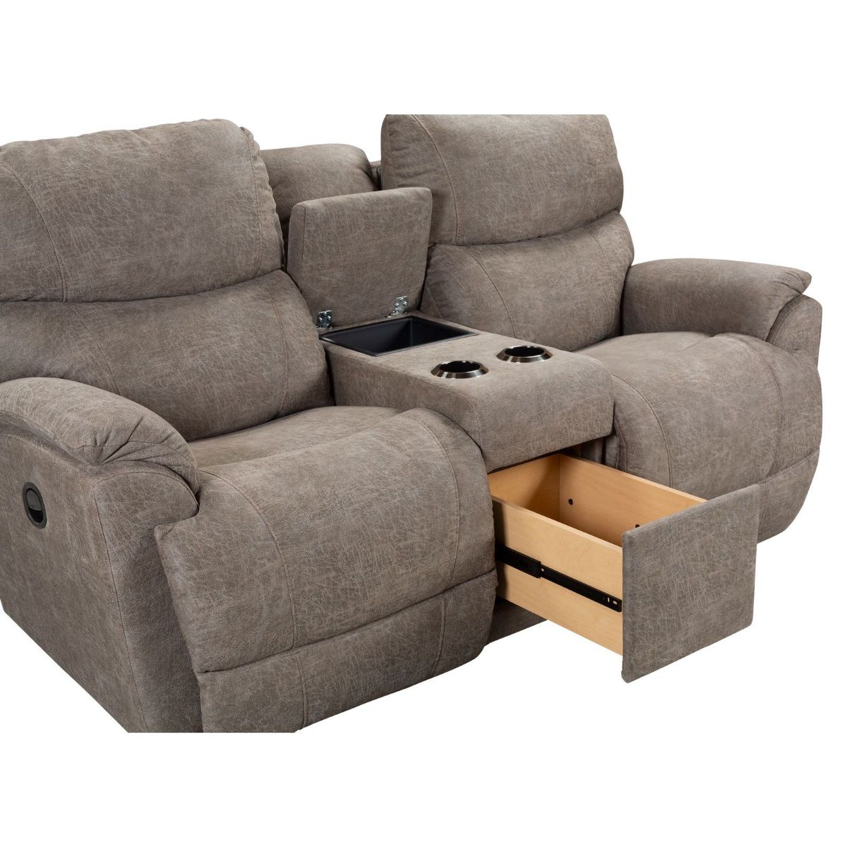 Picture of Trouper Sable Recliner Console Loveseat