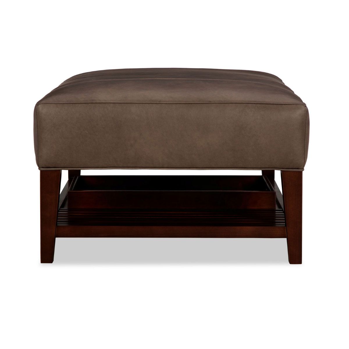 Picture of Marsala Leather Cocktail Ottoman